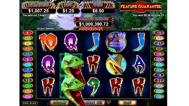 Megasaur Online Slot Screenshot