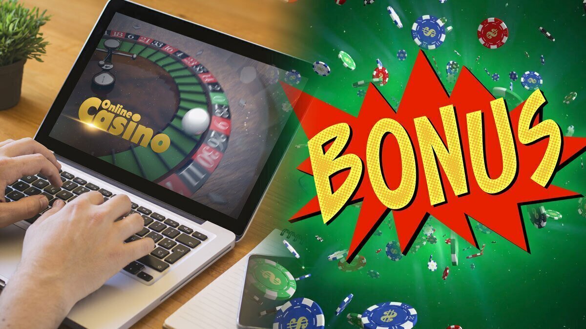 Bonus Graphic and Person Using Laptop