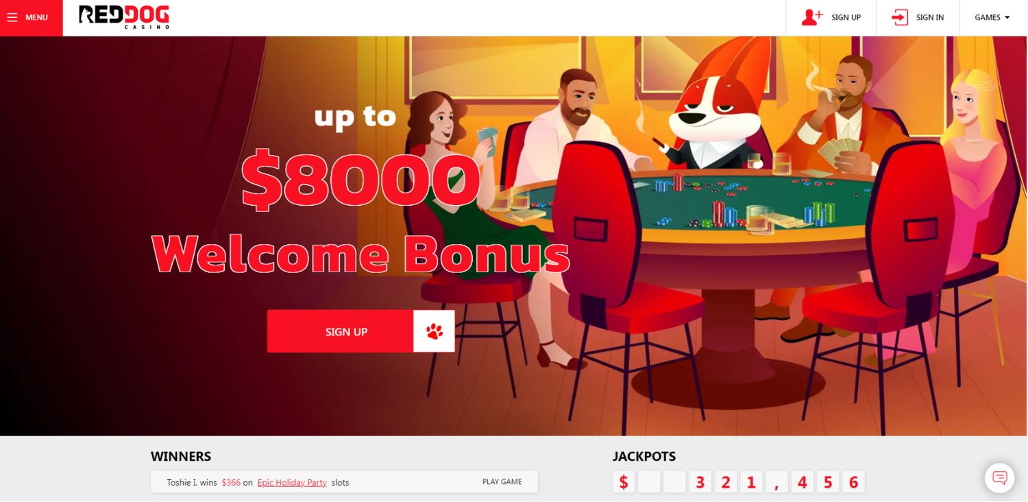 Red dog Casino Welcome Bonus